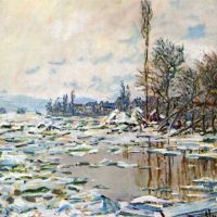 Break Up Of Ice By Monet