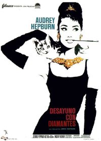 Cuadro en lienzo Desayuno con diamantes 1961 Español Movie Poster