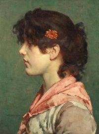 Breakspeare William Arthur Porträt einer Dame 1883