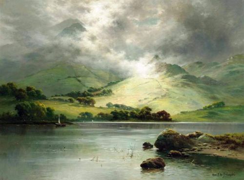 Breanski Sr Alfred De Between The Showers   Brother S Water Cumbria canvas print