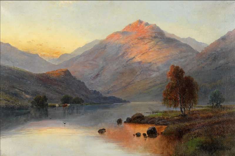 Breanski Sr Alfred De Highland Landscape canvas print