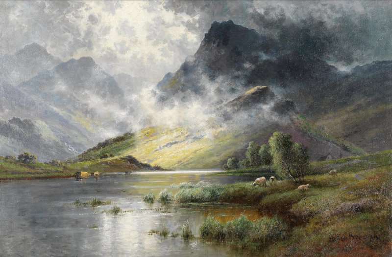 Breanski Sr Alfred De Highland Landscape 2 canvas print