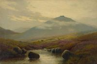 Breanski Sr Alfred De On The River Lyd Dartmoor canvas print