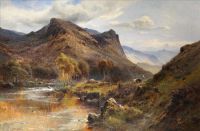 Breanski Sr Alfred De The Riverbend In Borrowdale Pass canvas print
