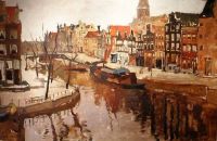 Breitner George Hendrik A View Of The Korte Prinsengracht Amsterdam canvas print