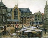 Breitner George Hendrik Dam Square canvas print