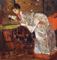 Breitner George Hendrik Vrouw In Japansche Kimono canvas print