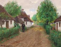 Brendekilde Hans Andersen A Village Street