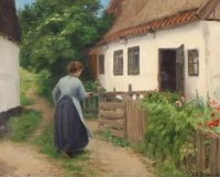 Brendekilde Hans Andersen House Of The Seamstress In Lille N Stved 1916 canvas print