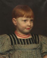 Brendekilde Hans Andersen Porträt von Miss Inger Bjerre 1891