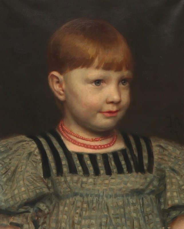 Brendekilde Hans Andersen Portrait Of Miss Inger Bjerre 1891 canvas print