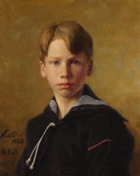 Brendekilde Hans Andersen Porträt des Neffen Nils des Künstlers