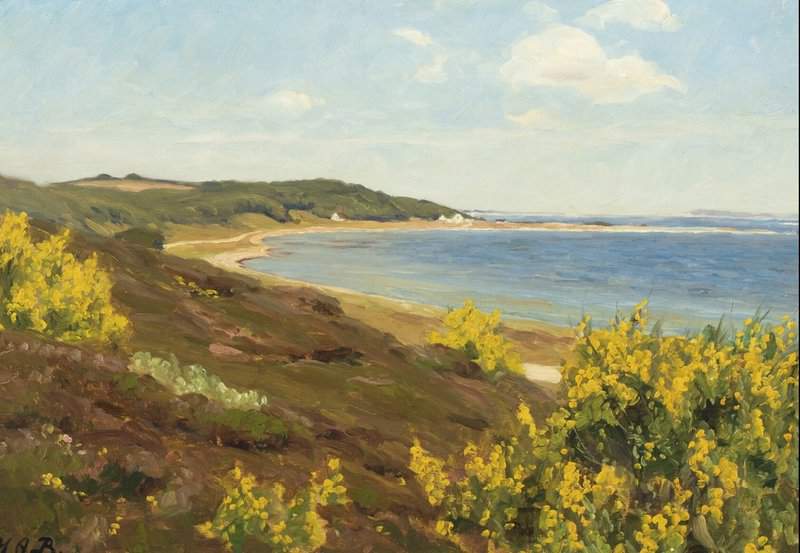 Brendekilde Hans Andersen View Of Legind Mountains Mors In Denmark canvas print
