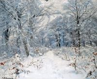 المناظر الطبيعية الشتوية Brendekilde Hans Andersen