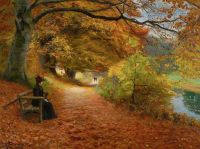 Brendekilde Hans Andersen Wooded Path In Autumn 1902