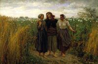 Breton Jules Rückkehr von den Feldern 1871 Leinwanddruck