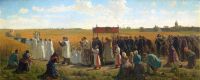 Breton Jules The Blessing Of The Wheat In Artois canvas print