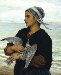 Breton Jules The Wounded Sea Gull 1878