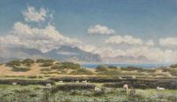 브렛 존 강어귀를 내려다보는 앵글시 모래 언덕 1876