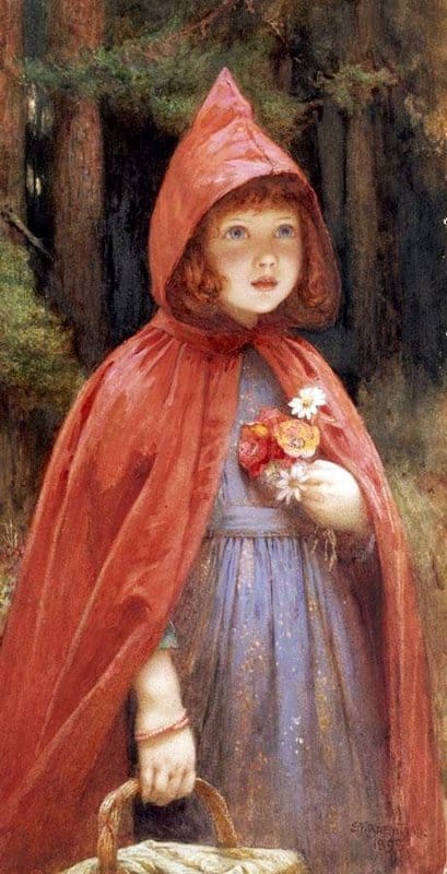 Brewtnall Edward Frederick Little Red Riding Hood 1895 canvas print