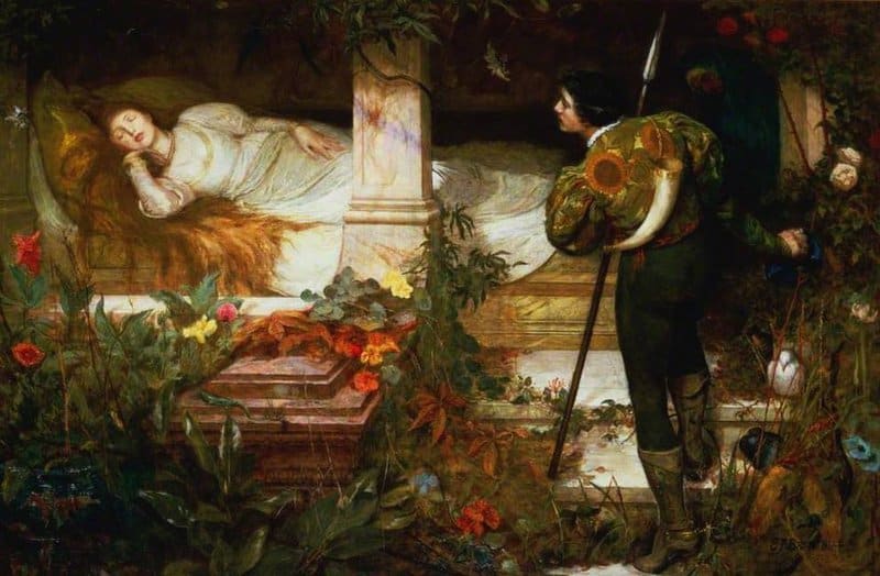 Brewtnall Edward Frederick Sleeping Beauty canvas print