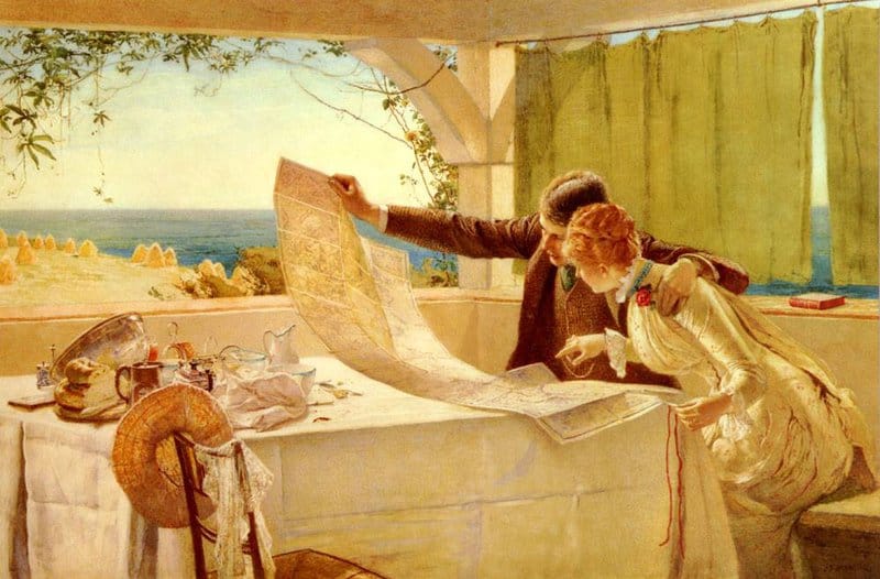 Brewtnall Edward Frederick The Honeymooners canvas print