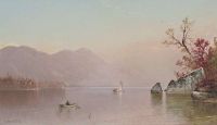 Bricher Alfred Thompson Autumn Mist Lake George 1871 canvas print