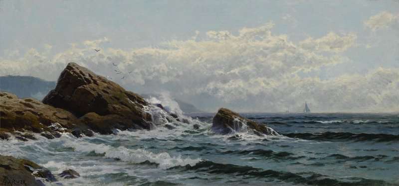 Bricher Alfred Thompson Chrashing Waves canvas print