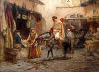 Bridgman Frederick Arthur A Street In Algeria 1887 canvas print