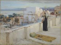 بريدجمان فريدريك آرثر على الشرفة 1886