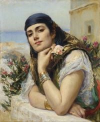 Bridgman Frederick Arthur Woman Of Algiers