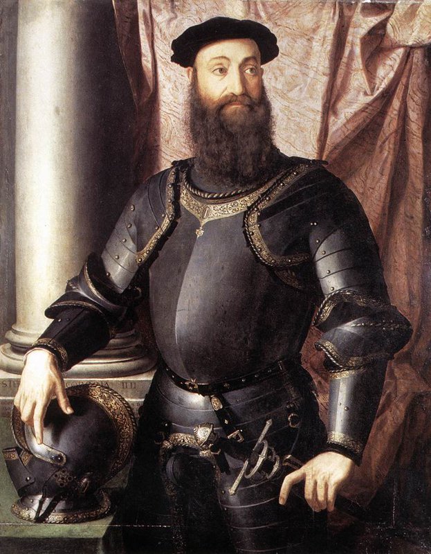 Bronzino Portrait Of Stefano Iv Colonna canvas print