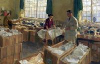 Browning Amy Katherine Packing The Hats 1950s canvas print