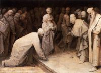 Bruegel Christ And The Woman Taken In Adultery