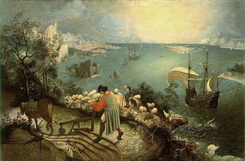 Bruegel Landscape With The Fall Of Icarus canvas print