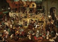 Bruegel The Fight Between Carnival And Lent canvas print