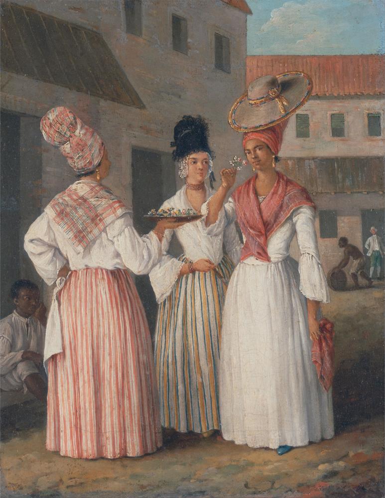 Brunias Agostino A West Indian Flower Girl And Two Other Free Women Of Color canvas print