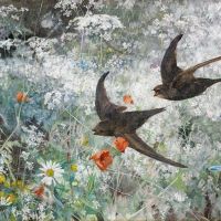 Bruno Liljefors Common Swifts 1886