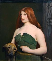 Brush George De Forest A Celtic Huntress 1890 canvas print