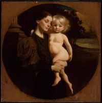 Brush George De Forest Mother And Child 1895 canvas print