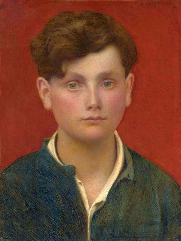 Brush George De Forest Portrait Of A Boy canvas print