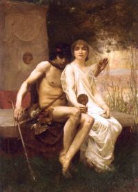 Buland Jean Eugene Lycenion Et Daphnis 1880