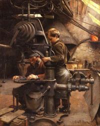 Buland Jean Eugene The Lesson Of The Apprentice 1888