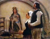 زيارة بولاند جان يوجين إلى لوحة "فيرجين أوف بينوديه 1898"