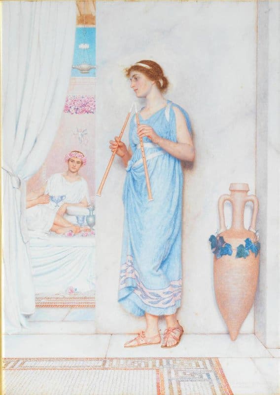 Bulleid George Lawrence The Flute Player 1930 canvas print