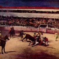 Bullfight By Manet