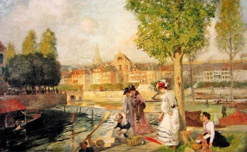 Bunny Rupert A Provincial Town In France Ca. 1904 canvas print