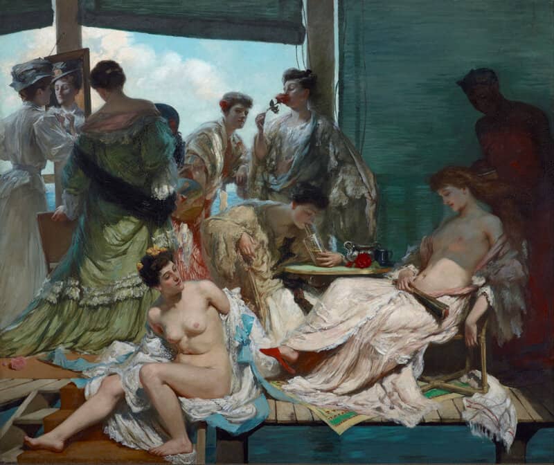 Bunny Rupert Aka The Bathers Aka A Summer Morning canvas print