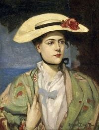 Bunny Rupert Porträt der Frau des Künstlers ca. 1895