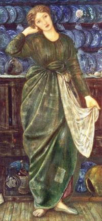 لوحة بورن جونز إدوارد سندريلا ١٨٦٣ مطبوعة على القماش